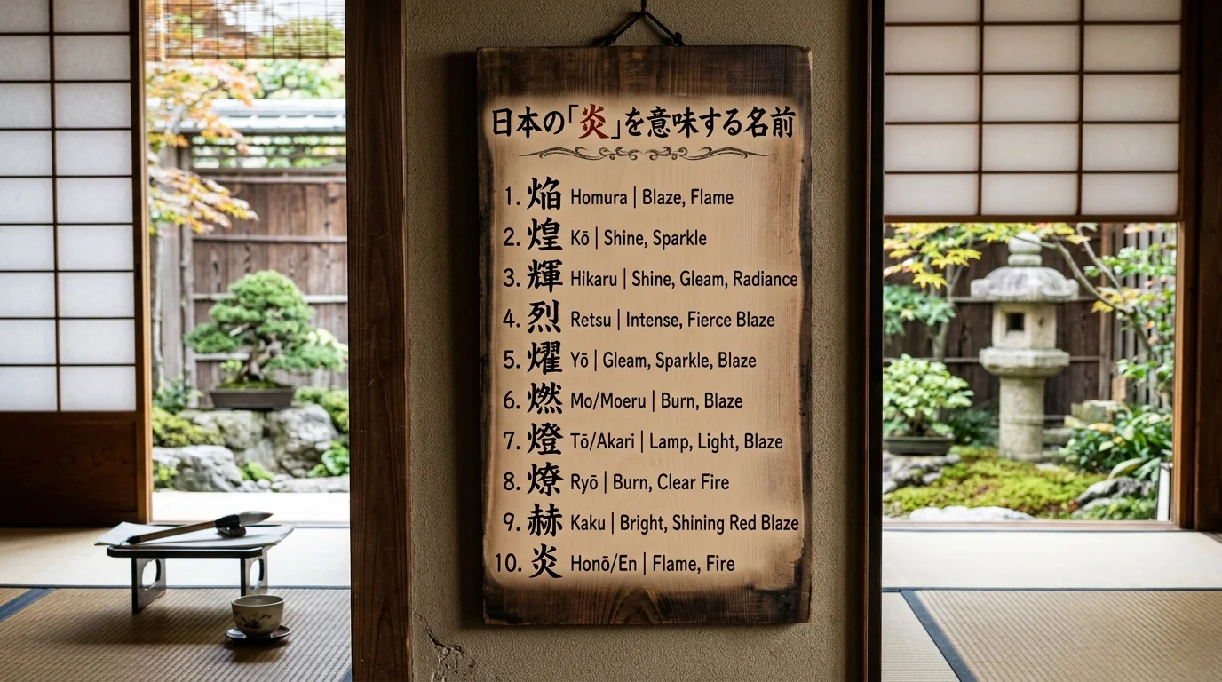 Boy Japanese Names That Mean Blaze