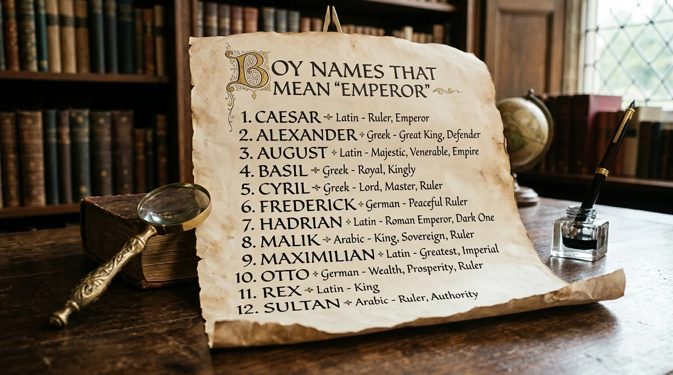 Boy Names That Mean Emperor or Supreme Ruler