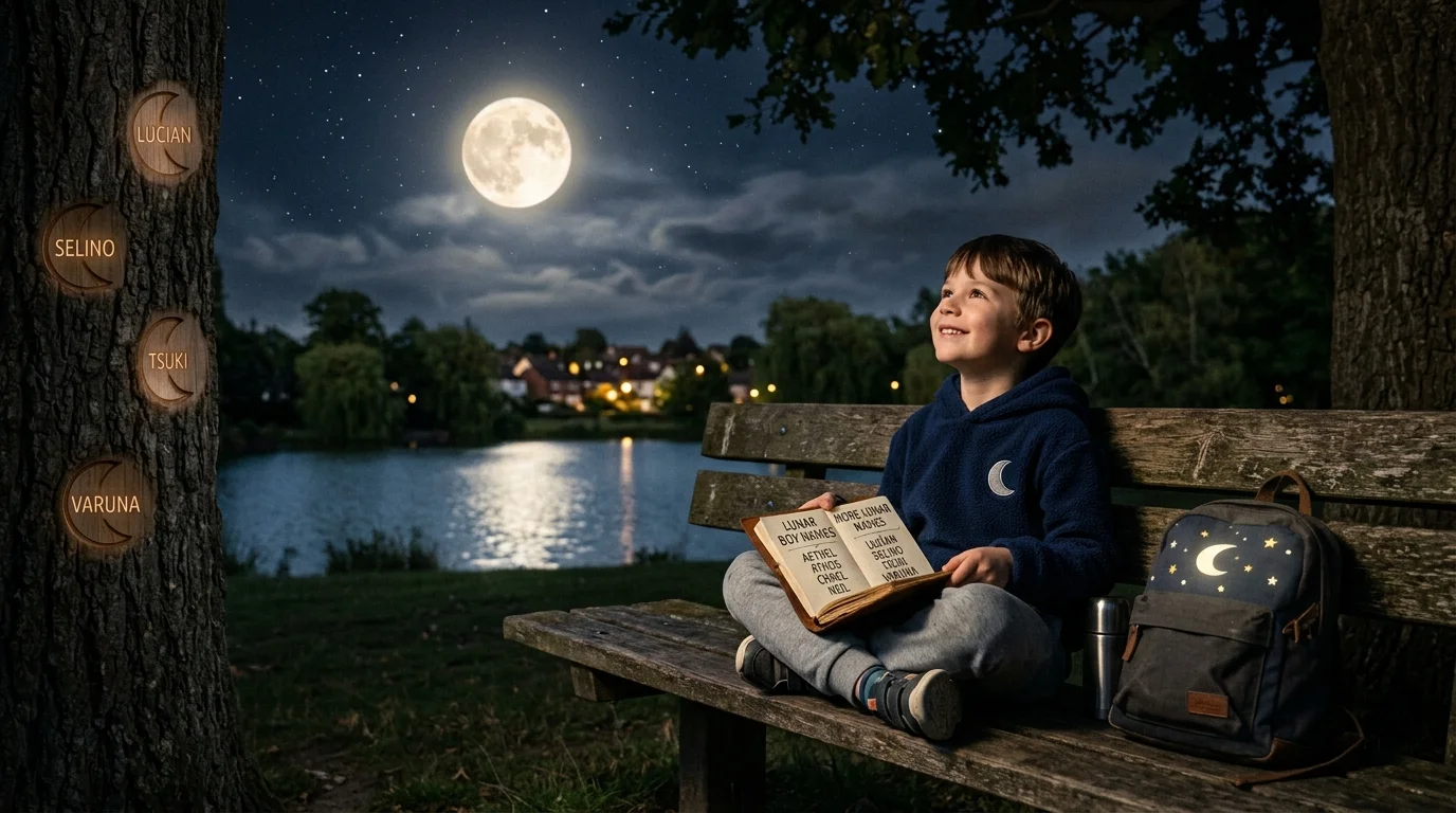 Boy Names That Mean Lunar or Moon