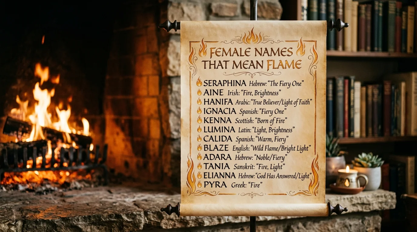 Female Names That Literally Mean Fire or Flame