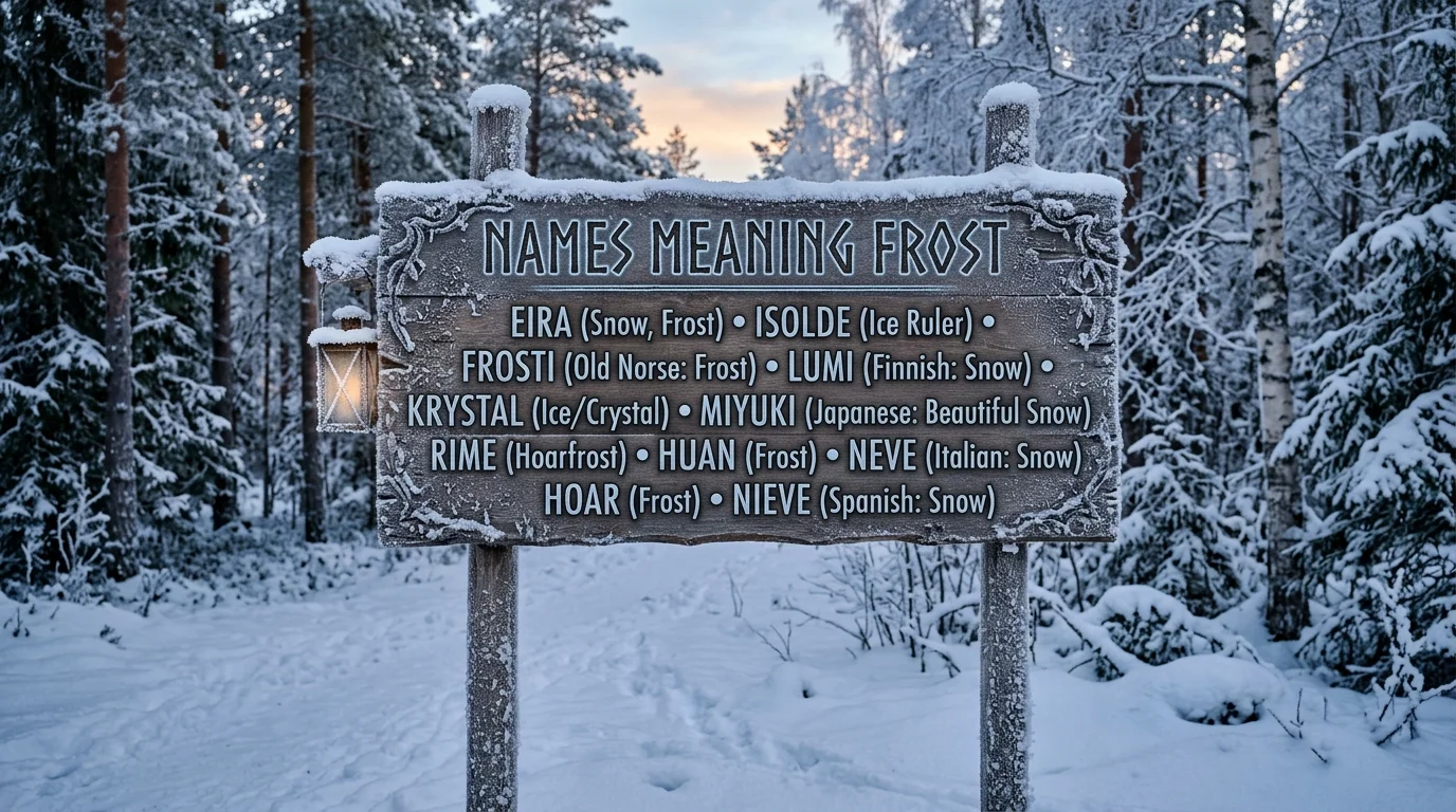 Girl Names That Mean Frost