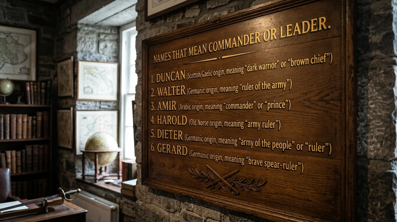 International Names That Mean Commander or Leader