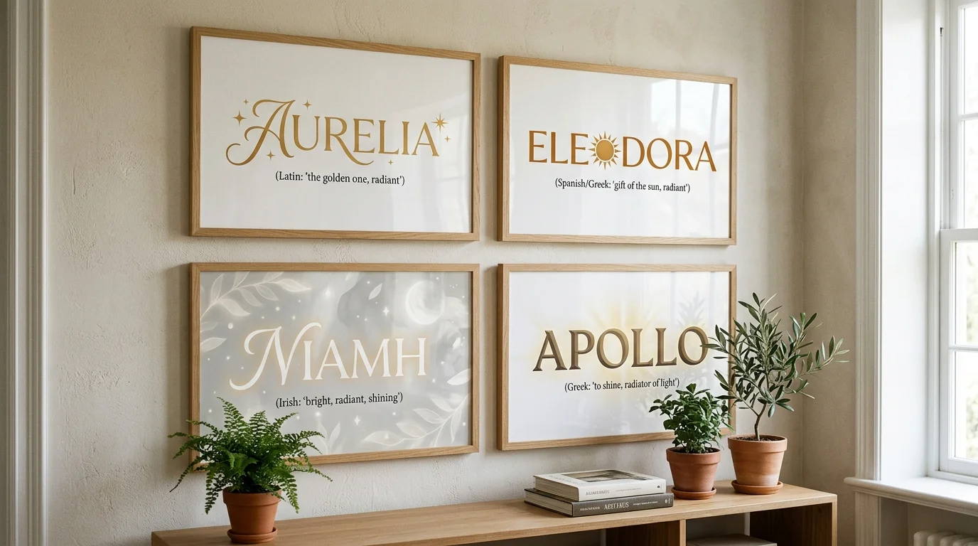 Names That Literally Mean Radiance or Light