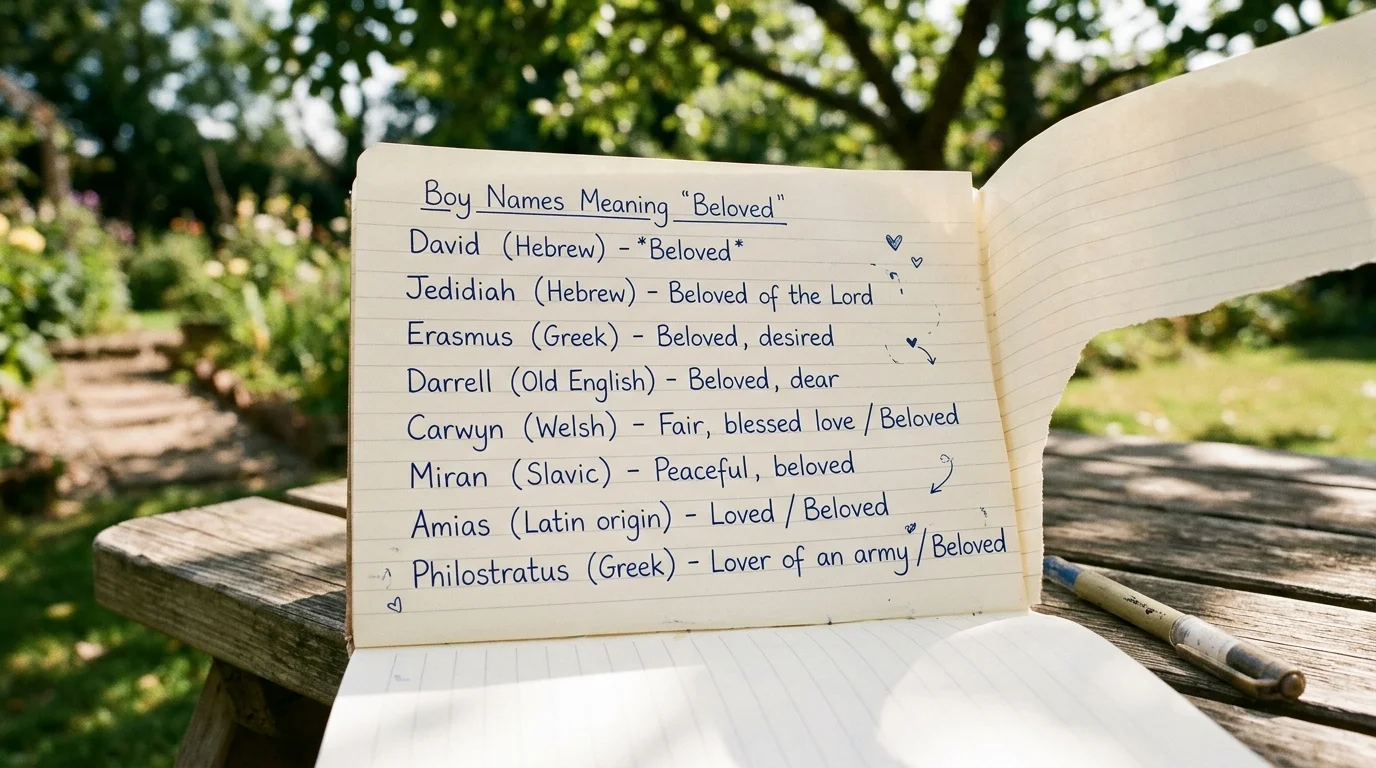 Rare Boy Names That Mean Beloved or Cherished