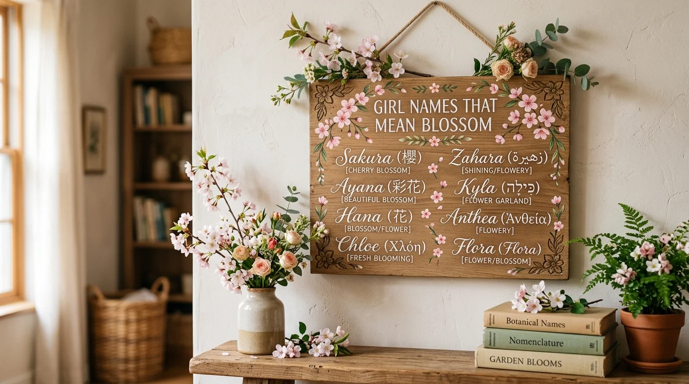 Short Girl Names That Mean Blossom