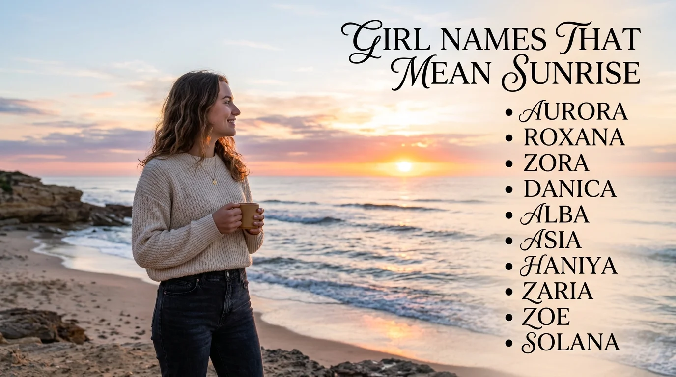 Short Girl Names That Mean Sunrise
