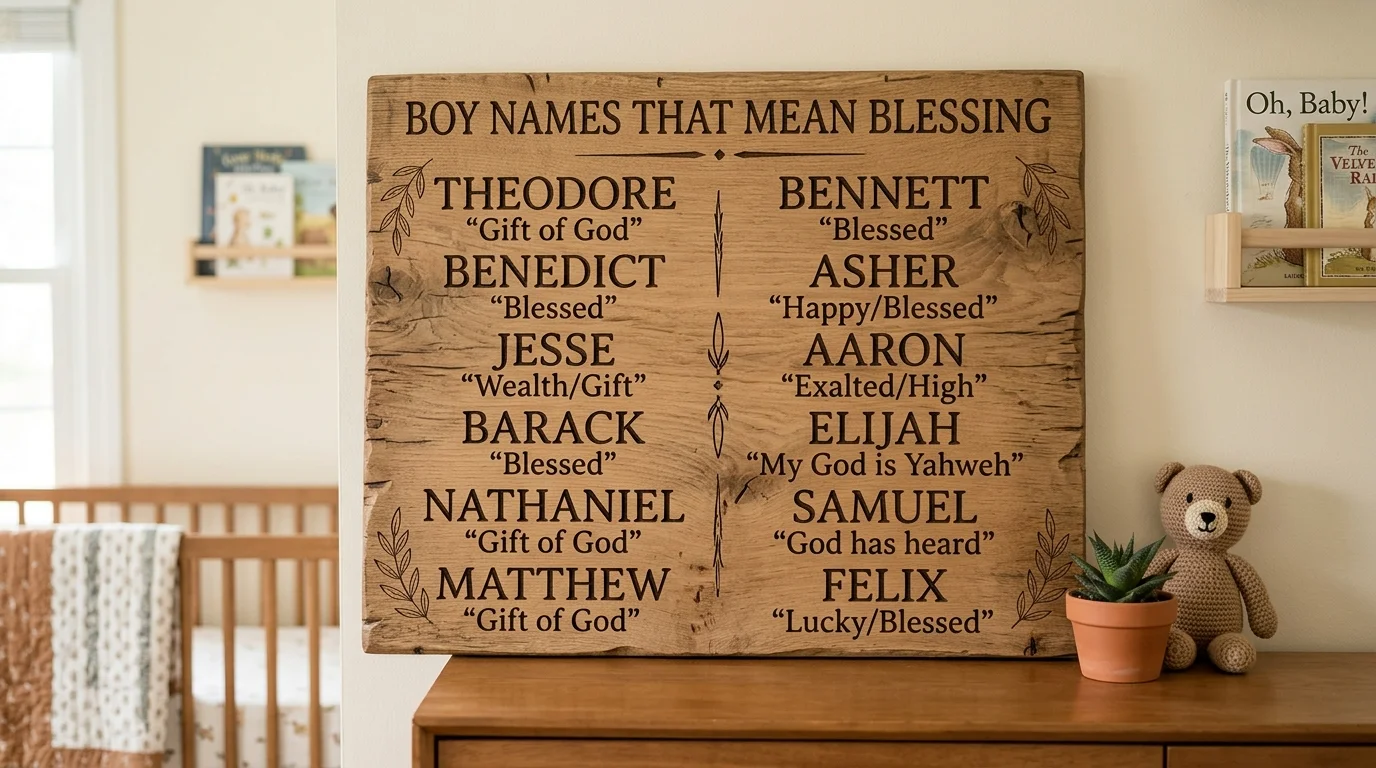 Biblical Boy Names That Mean Blessing