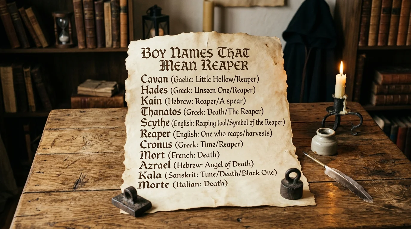 Boy Names Associated With Reapers and Death