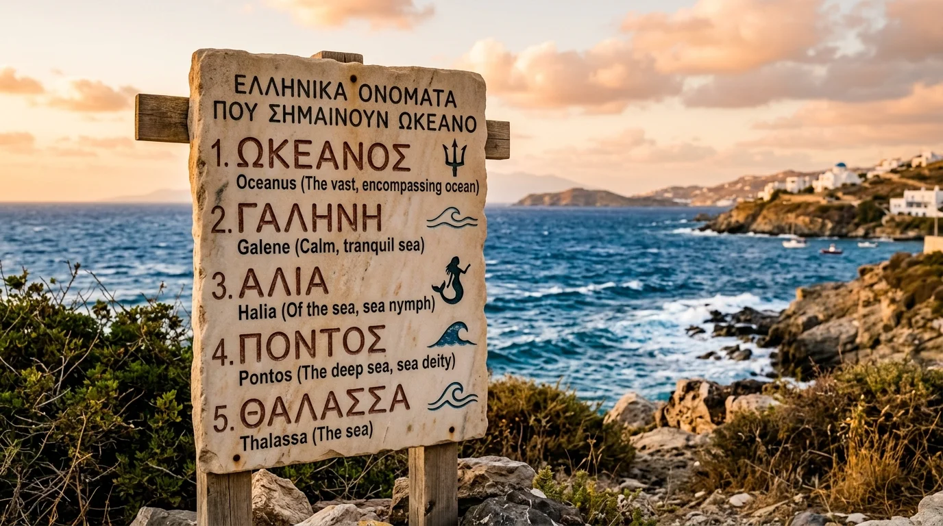 Greek Names That Literally Mean Ocean or Sea