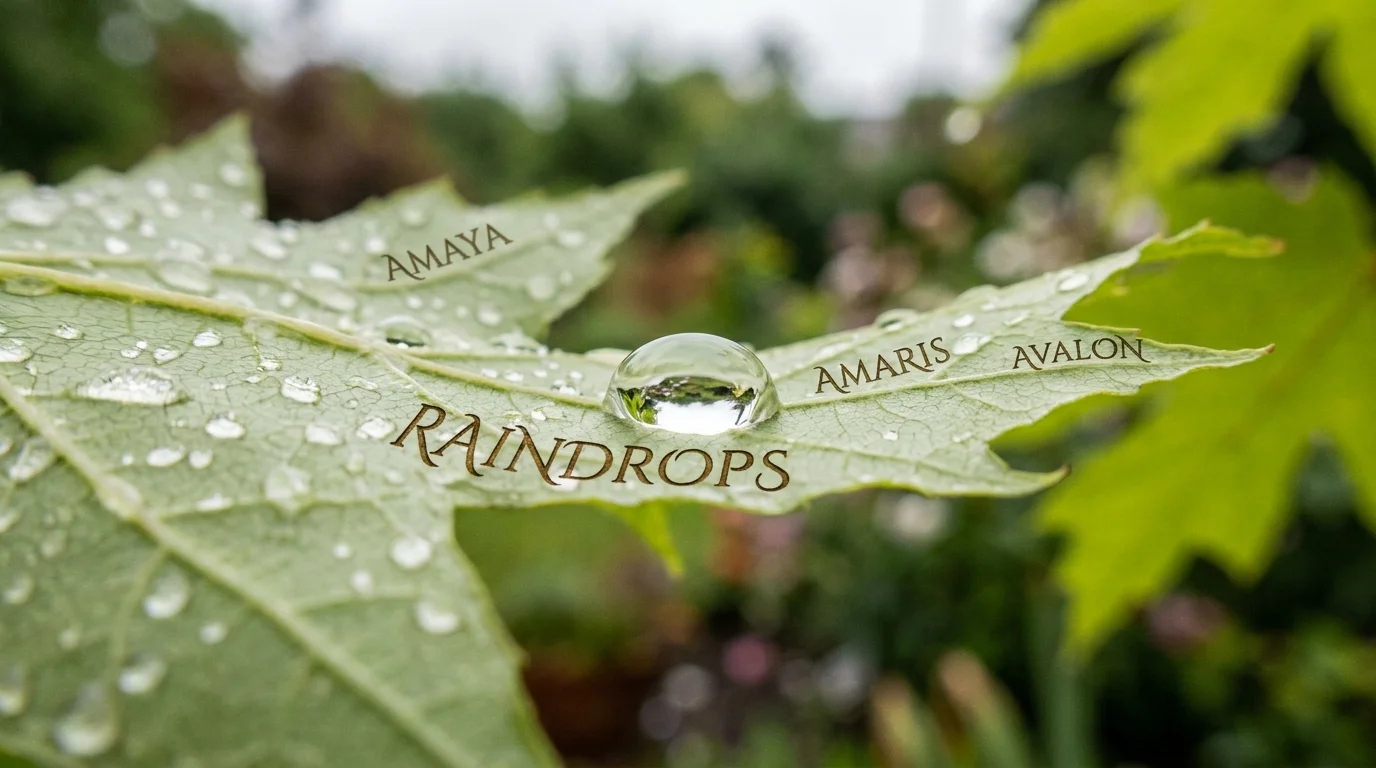Indian Names Inspired by Rain