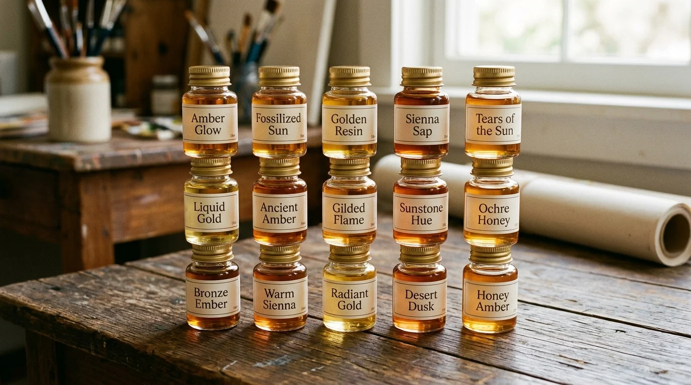 Names Inspired by Amber-Orange Colors