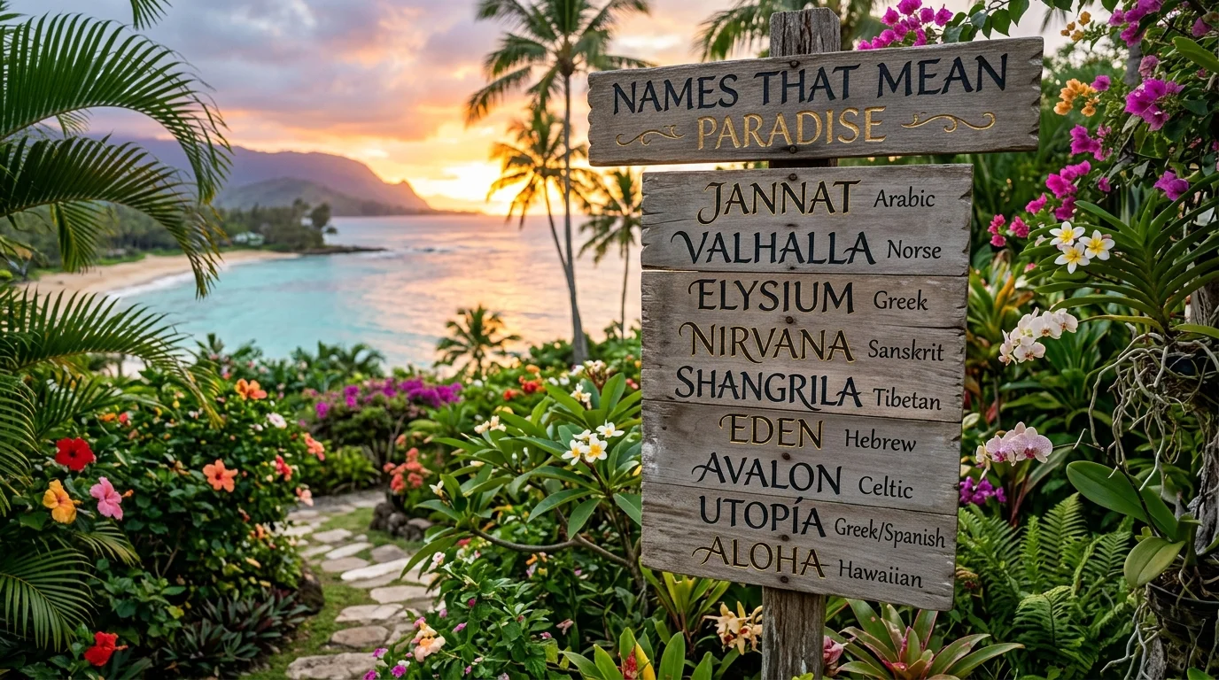 Names Inspired by Eden and Heavenly Gardens