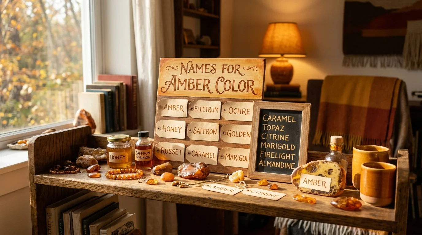 Names That Literally Mean Amber