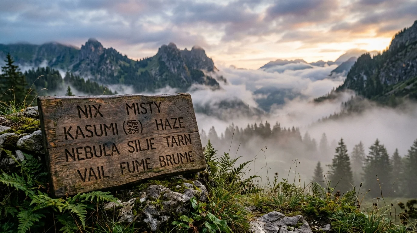 Names That Literally Mean Mist