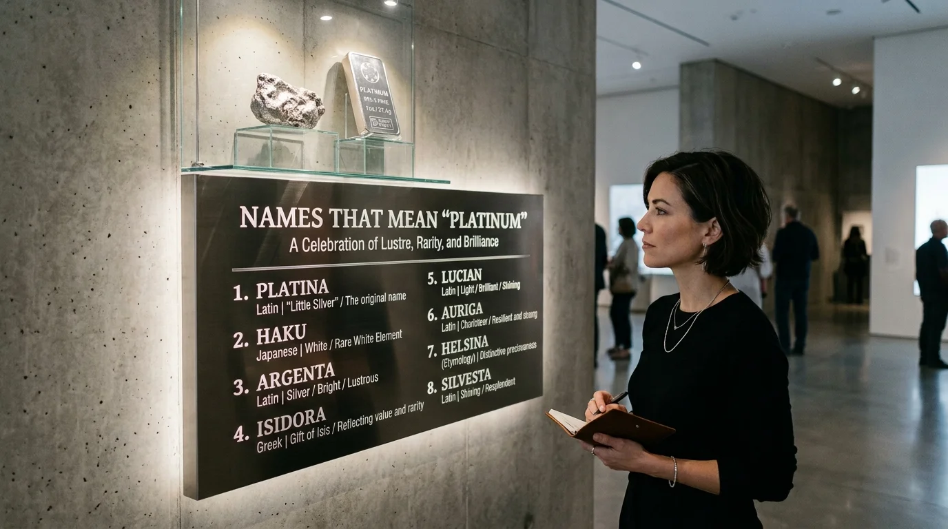 Names That Literally Mean Platinum