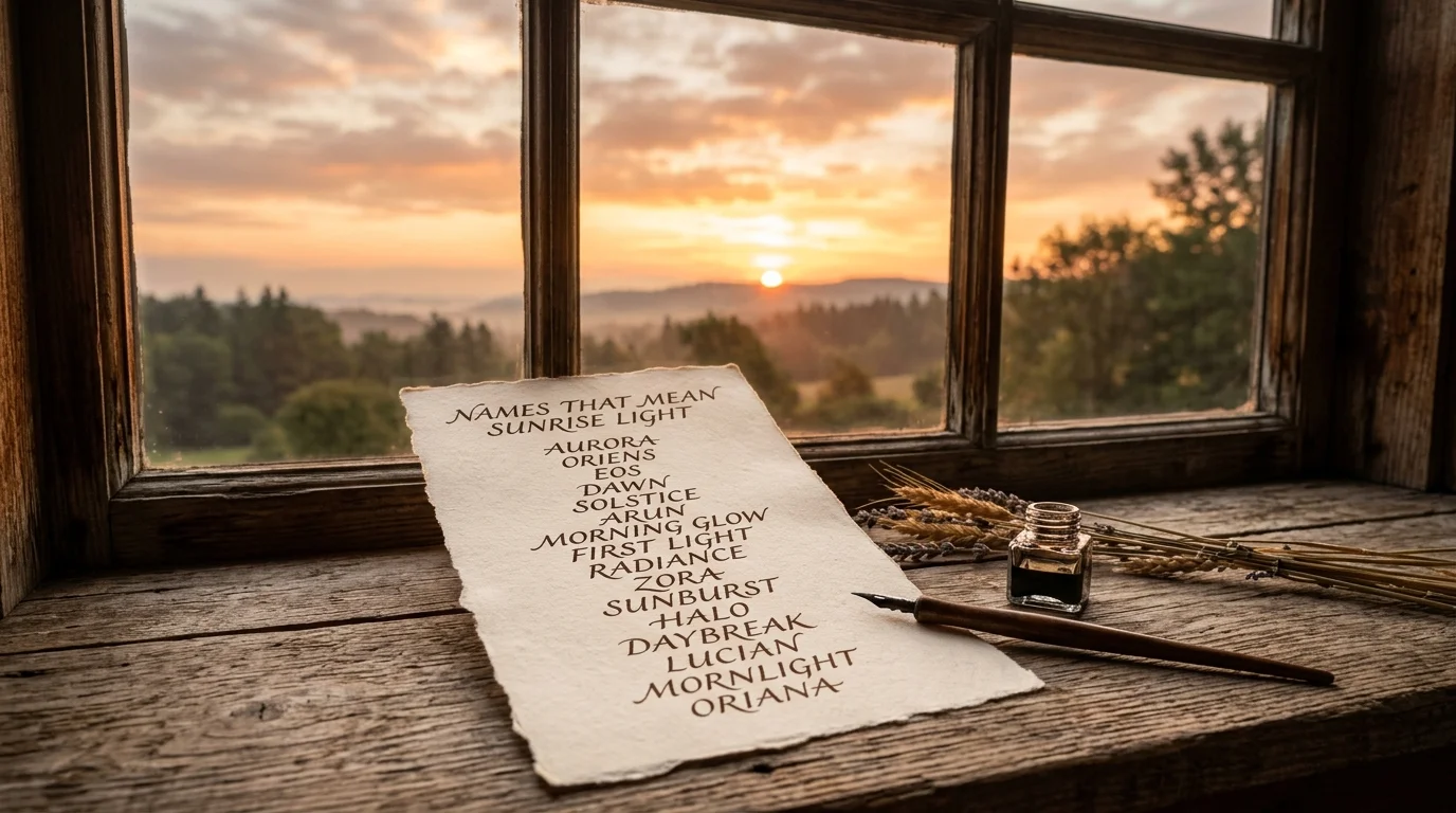 Names That Mean Dawn, Sunrise, or Morning