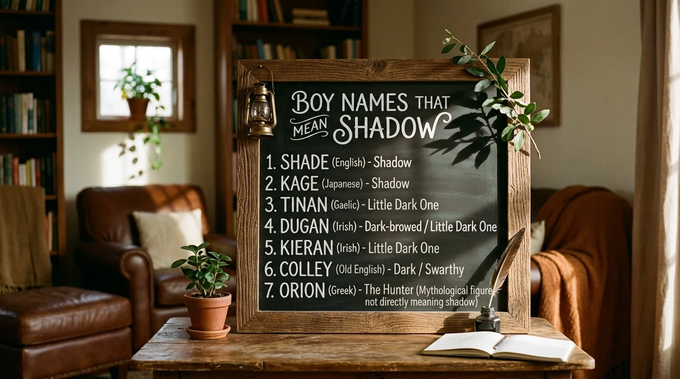 Rare Boy Names Inspired by Shadow