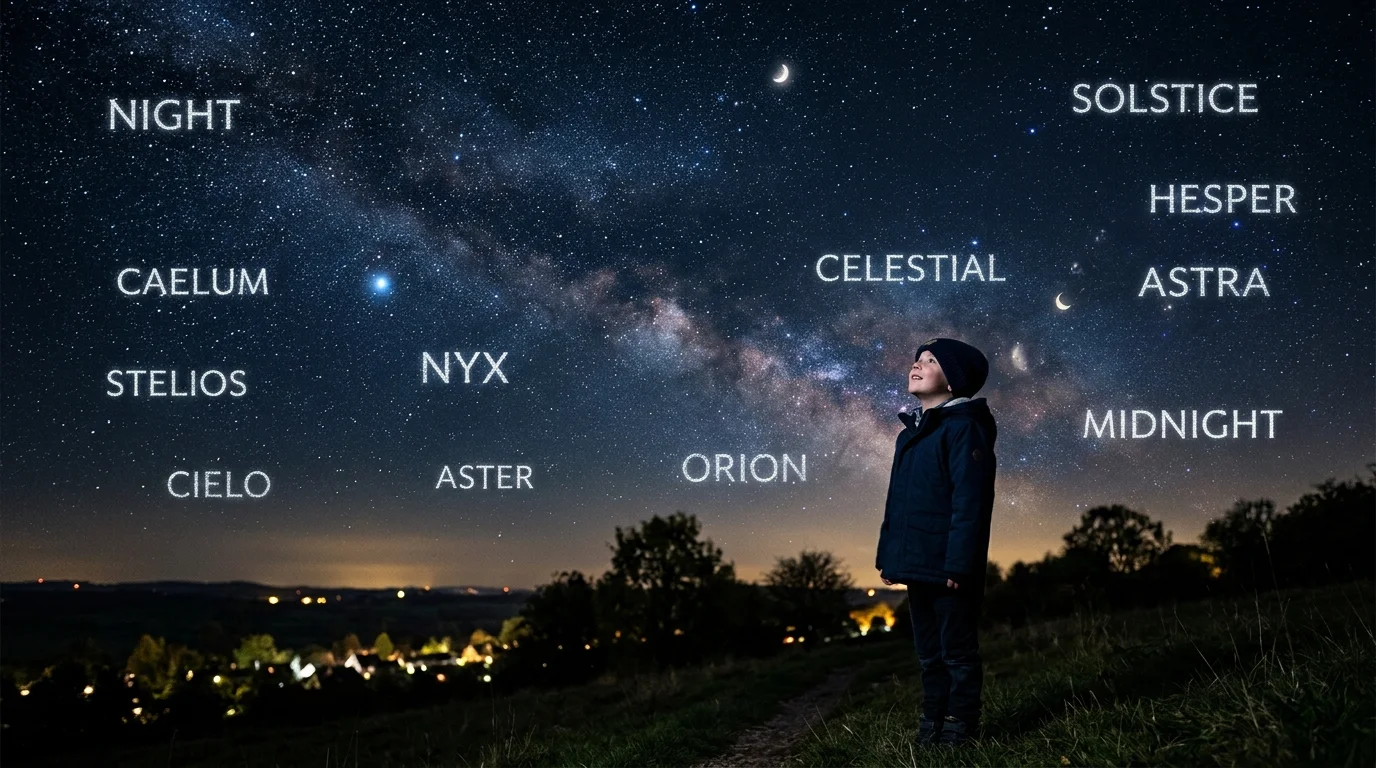 Rare Boy Names Inspired by the Midnight Sky