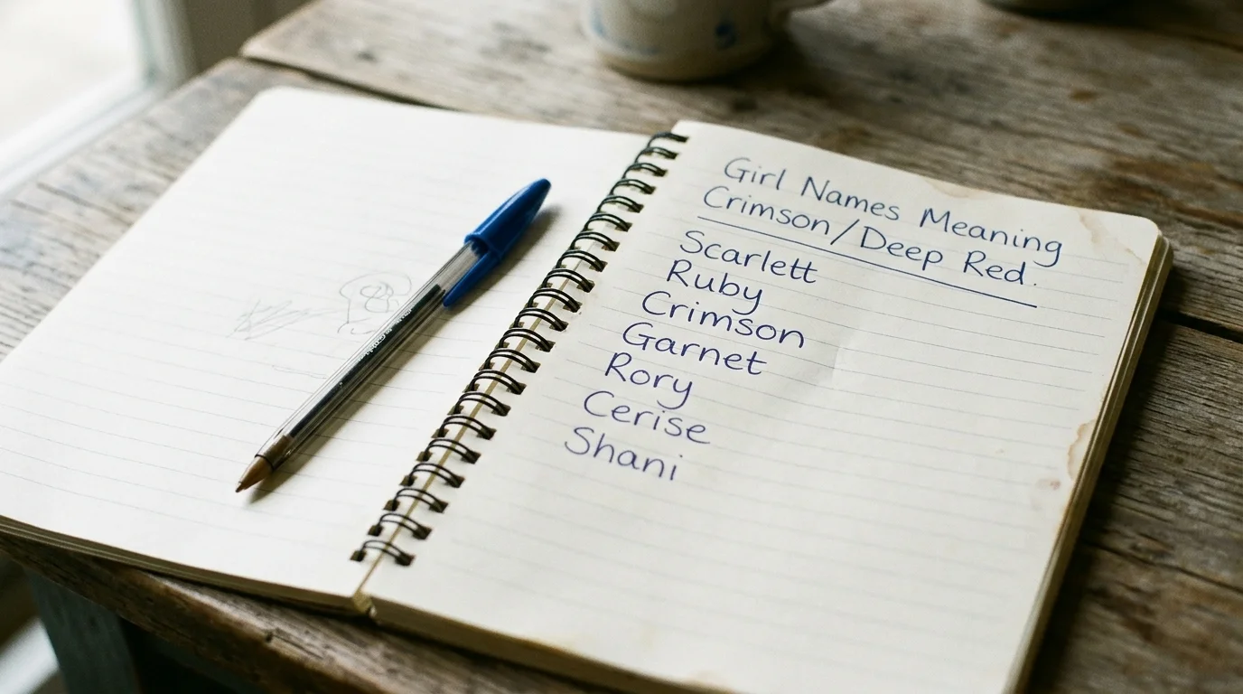 Short Crimson-Inspired Girl Names