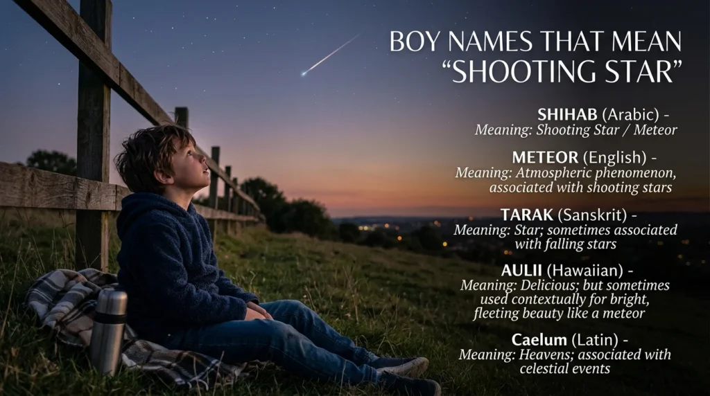boy names that mean shooting star