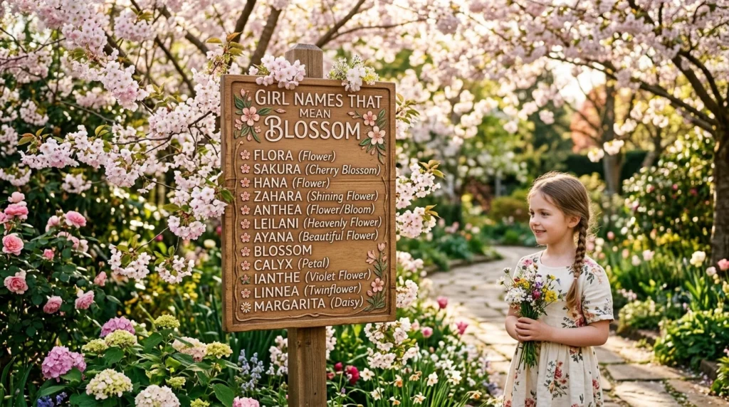 girl names that mean blossom