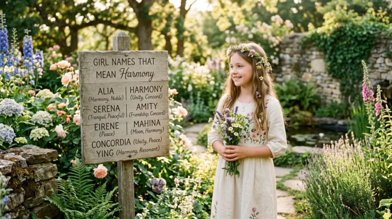 girl names that mean harmony