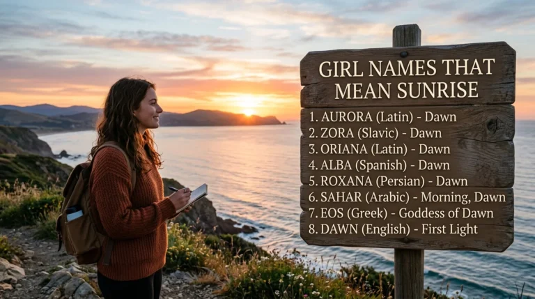girl names that mean sunrise