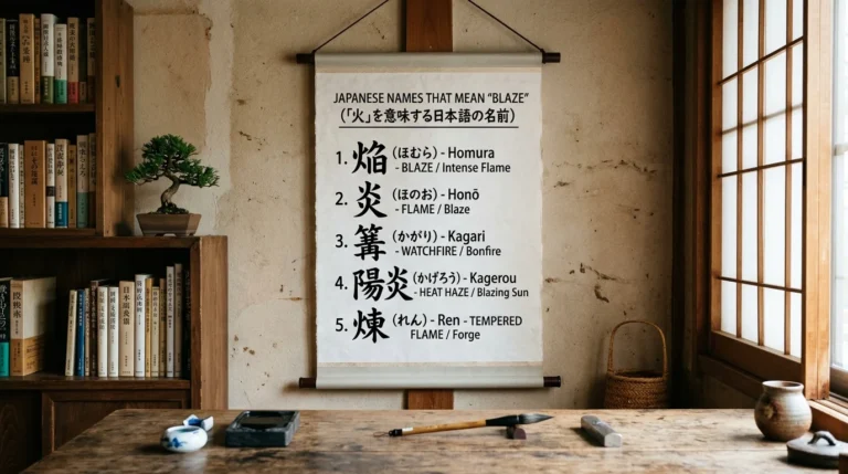 japanese names that mean blaze