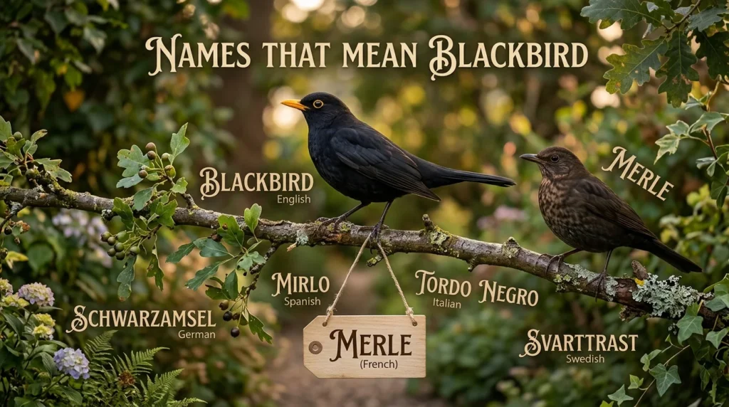 names that mean blackbird