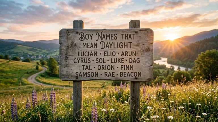 boy names that mean daylight
