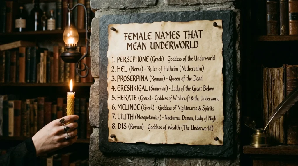 female names that mean underworld