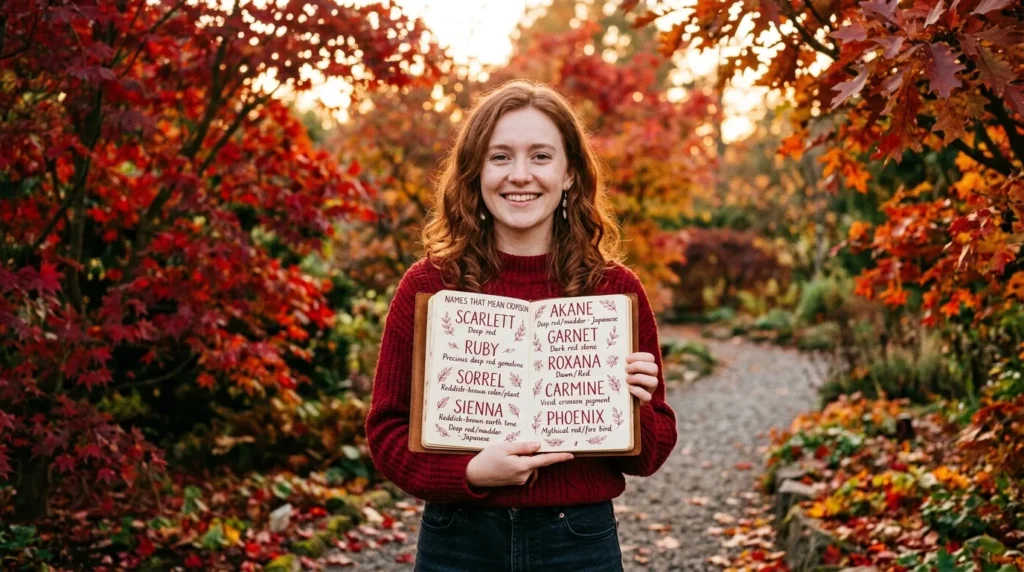 girl names that mean crimson