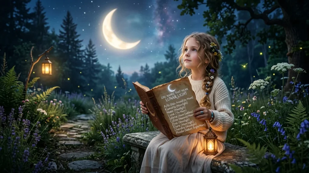 girl names that mean lunar light