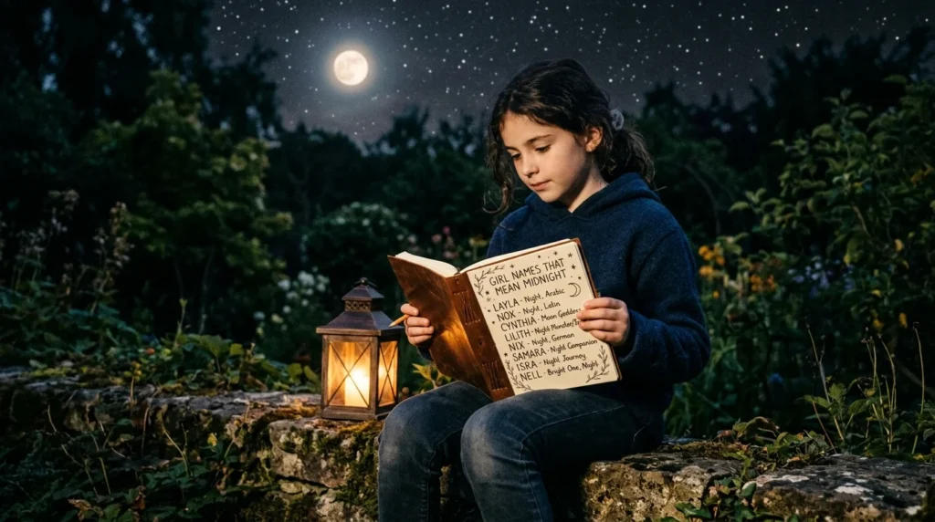 girl names that mean midnight
