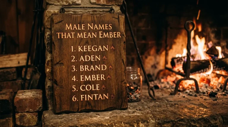 male names that mean ember