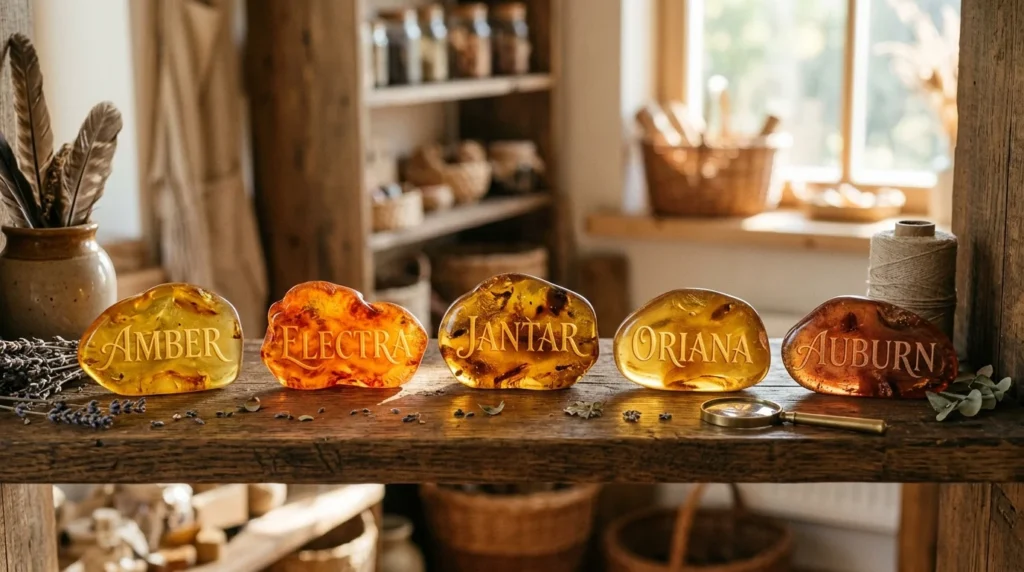 names that mean amber