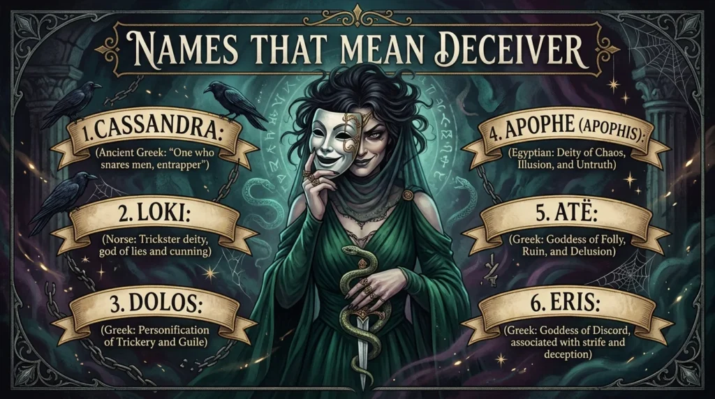 names that mean deceiver