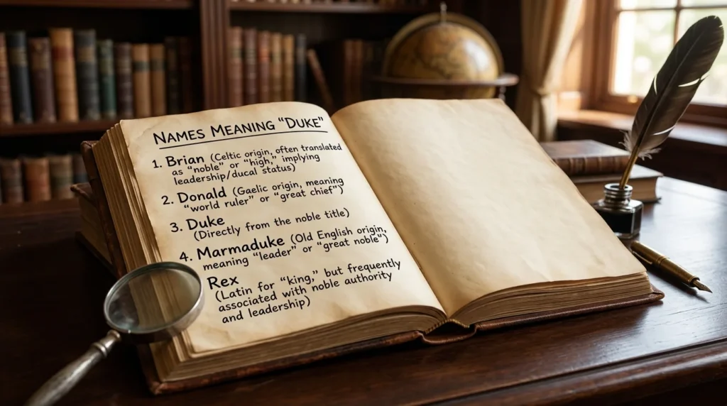 names that mean duke