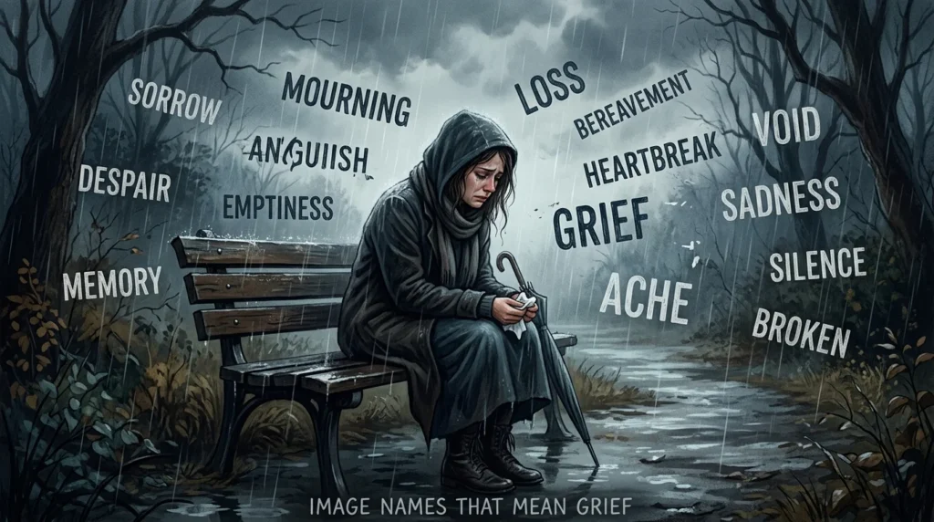 names that mean grief