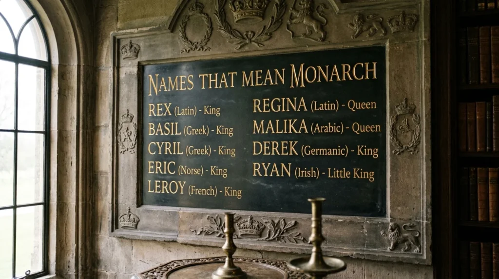 names that mean monarch