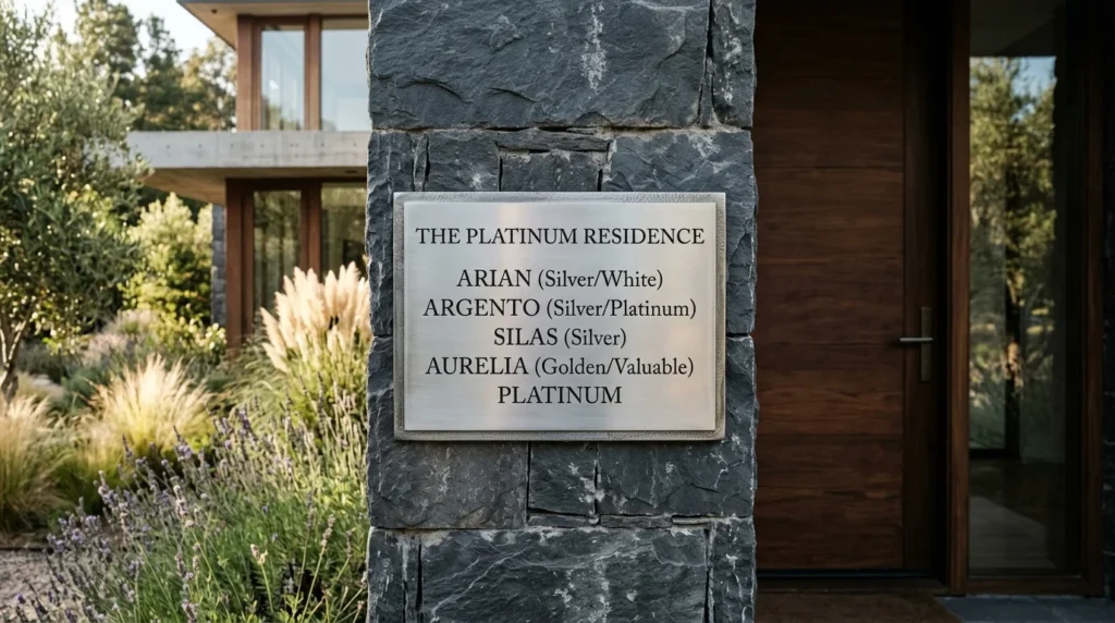 names that mean platinum