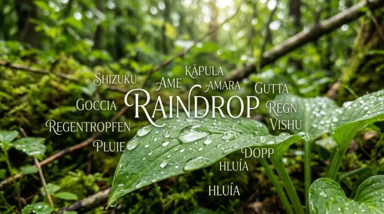 names that mean raindrop