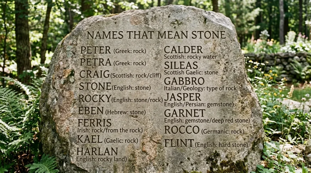 names that mean stone