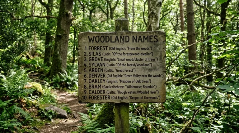 names that mean woodland